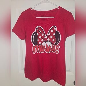 Disney Minnie Mouse Red Junior Large 11/13 T-Shirt